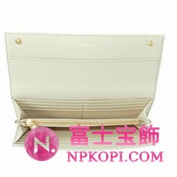 ミュウミュウ MIU MIU 長財布 サイフ 財布 さいふ オフホワイト 5M1109-ST-COCCO-LUX-TALCO